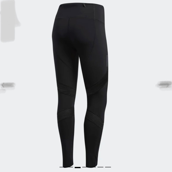 Adidas how we do 7/8 tight leggings black reflective tabs mesh details medium - Picture 12 of 12
